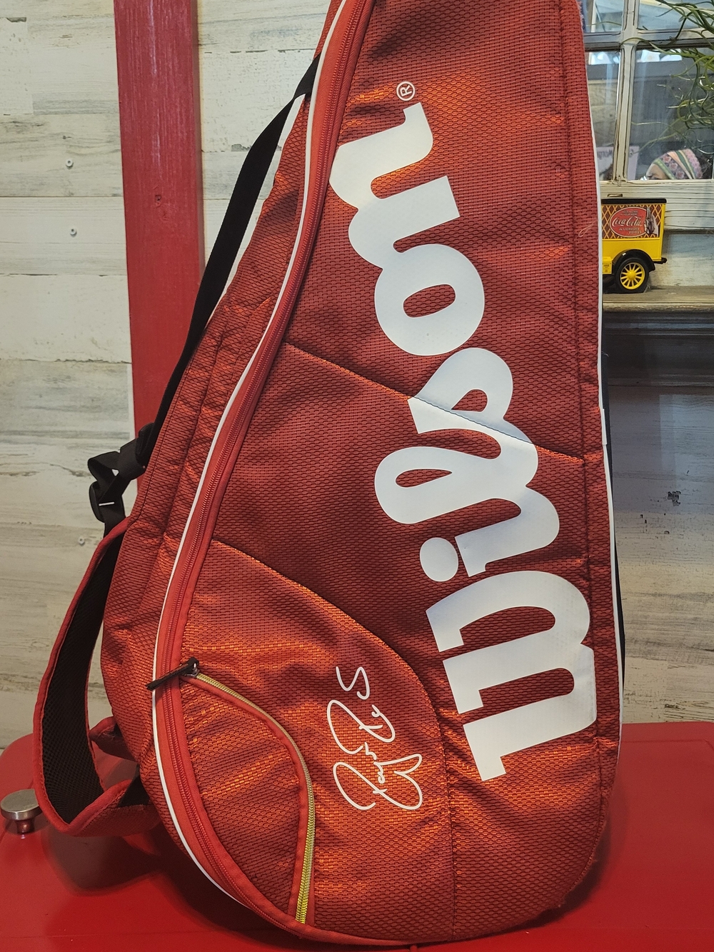 Wilson Roger Federer Signature Red & Black Tennis Raquet Bag